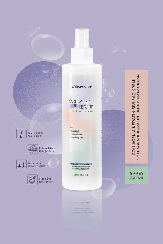 NATIVE BASE COLLAGEN & KERATIN LIQUID HAIR CREAM